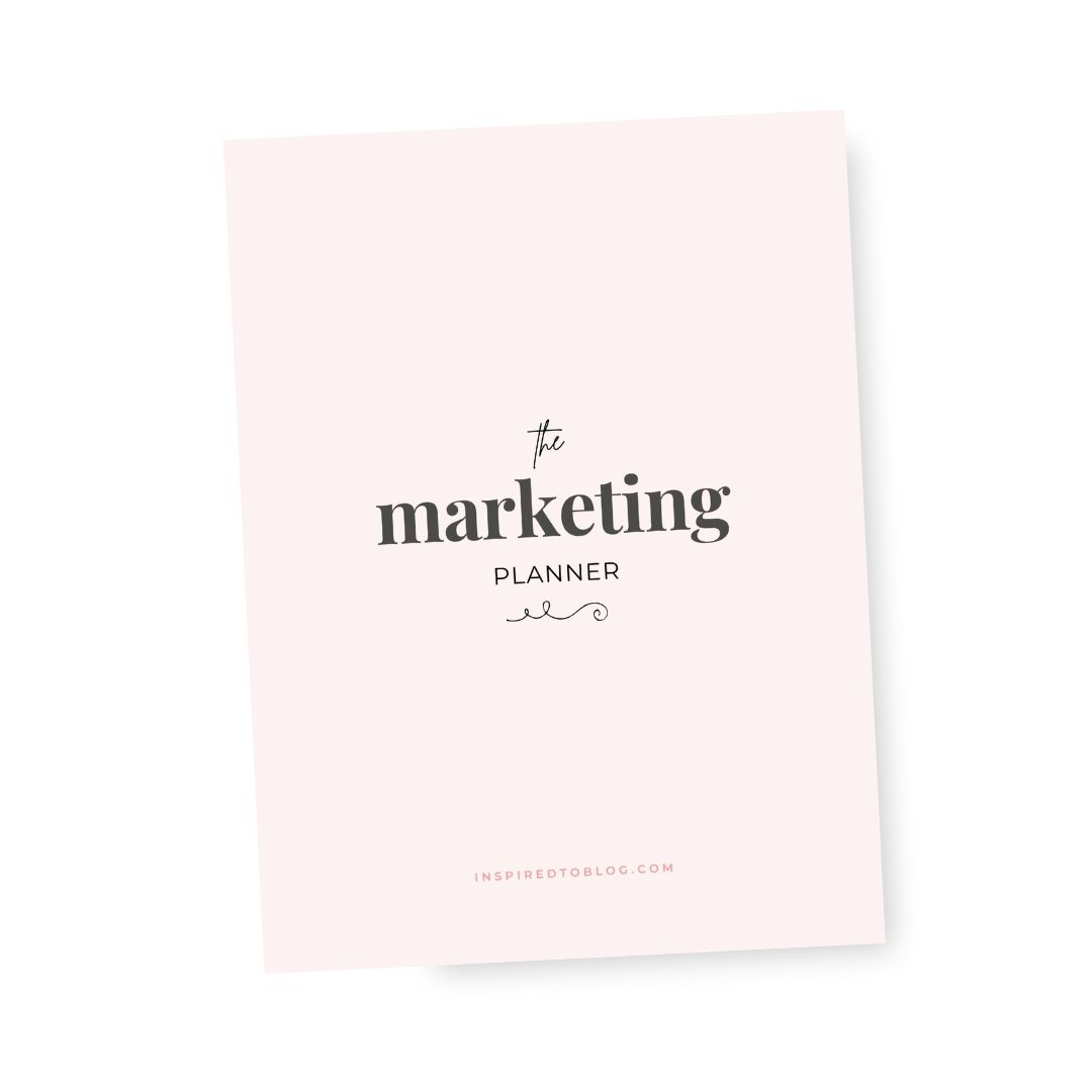 marketing planner for bloggers, content creators, vloggers looking to strategize their content and get more traffic, planning for success