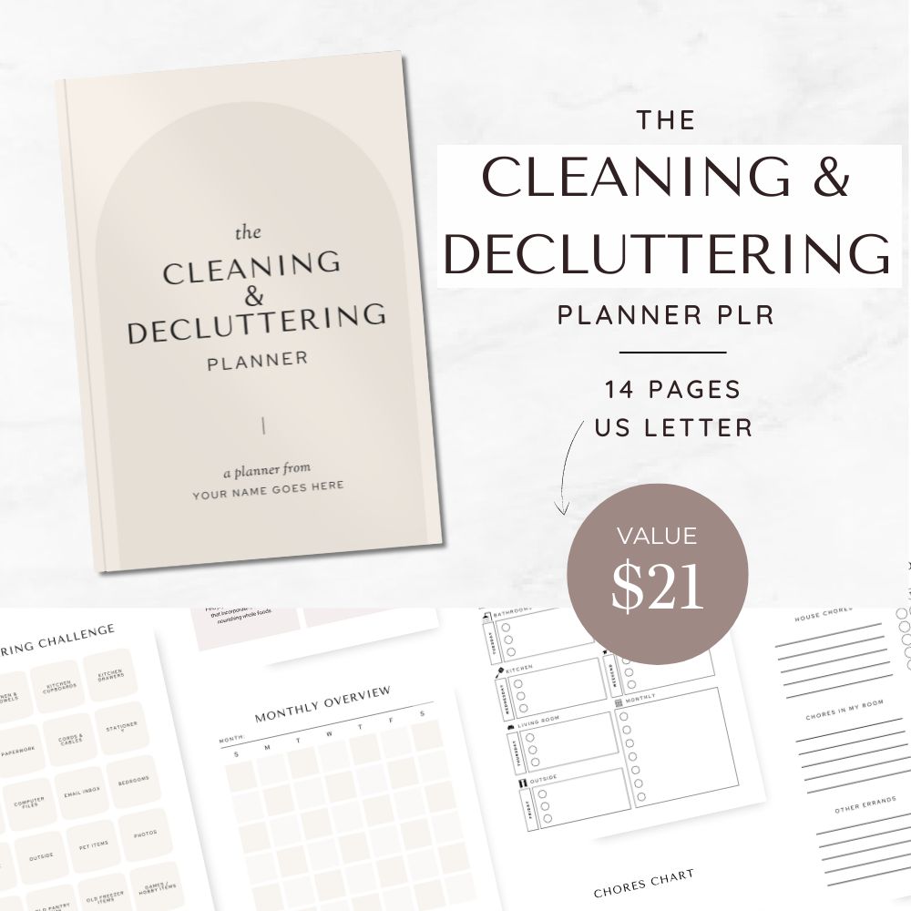 Cleaning & Decluttering Journal PLR for Home Niche Bloggers - Image 3