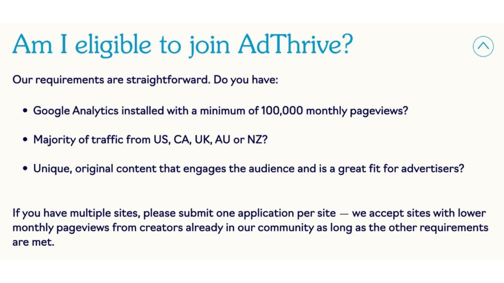 Adthrive is a good alternative for those bloggers and publishers that have more than 100K visits per month.