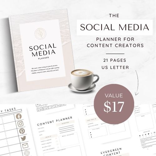 Social Media Planner for Content Creators - DFY Lead Magnet - Image 2
