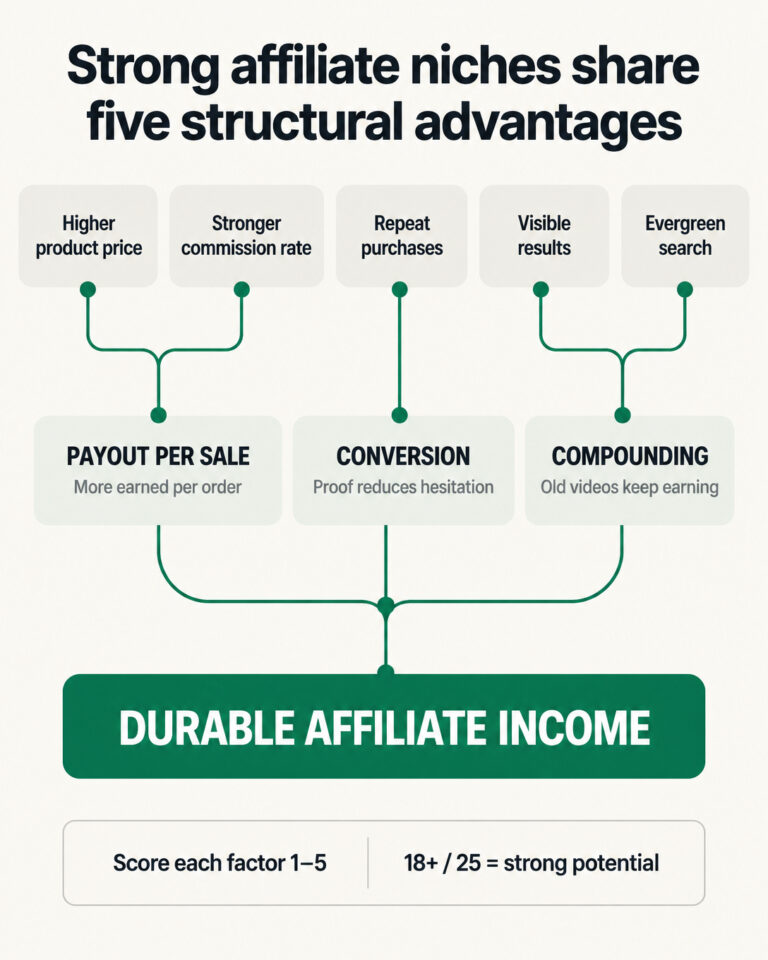 The Video Niches Where Affiliate Income Actually Works (Cleaning Is One of Them)