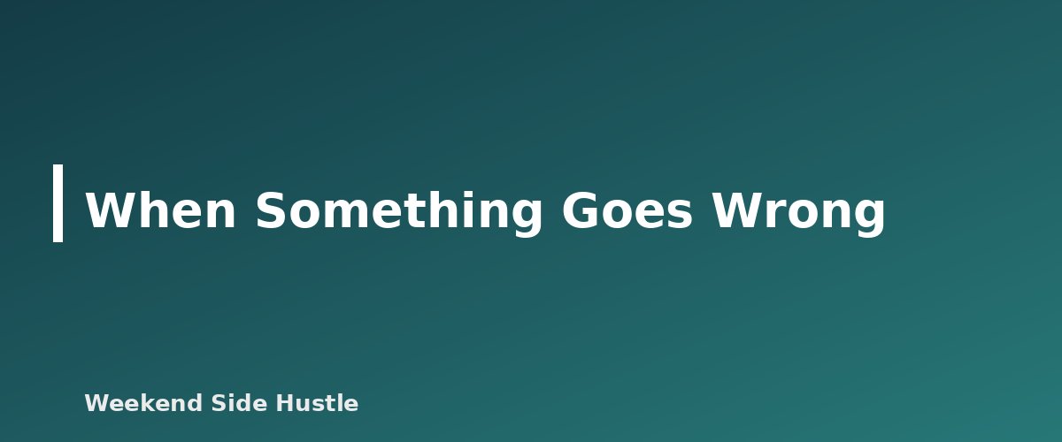 When Something Goes Wrong - illustration for A Safe Approval Workflow for AI Agents That Post for You