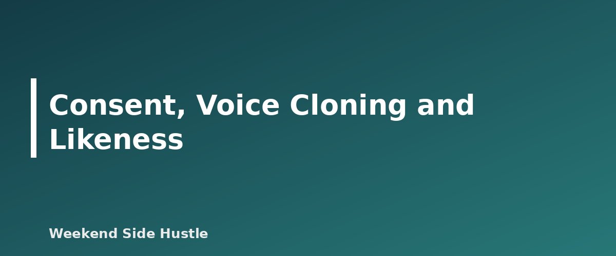 Consent, Voice Cloning and Likeness - illustration for AI Voice and Video Tools for Creators: What to Compare Before You Pay
