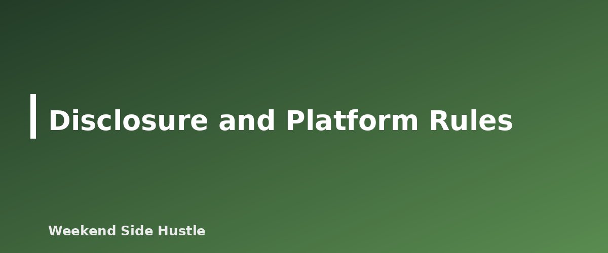 Disclosure and Platform Rules - illustration for AI Voice and Video Tools for Creators: What to Compare Before You Pay