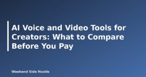 AI Voice and Video Tools for Creators: What to Compare Before You Pay