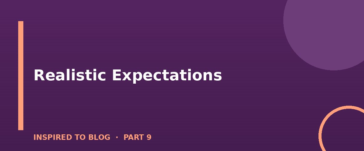 Section banner: Realistic Expectations
