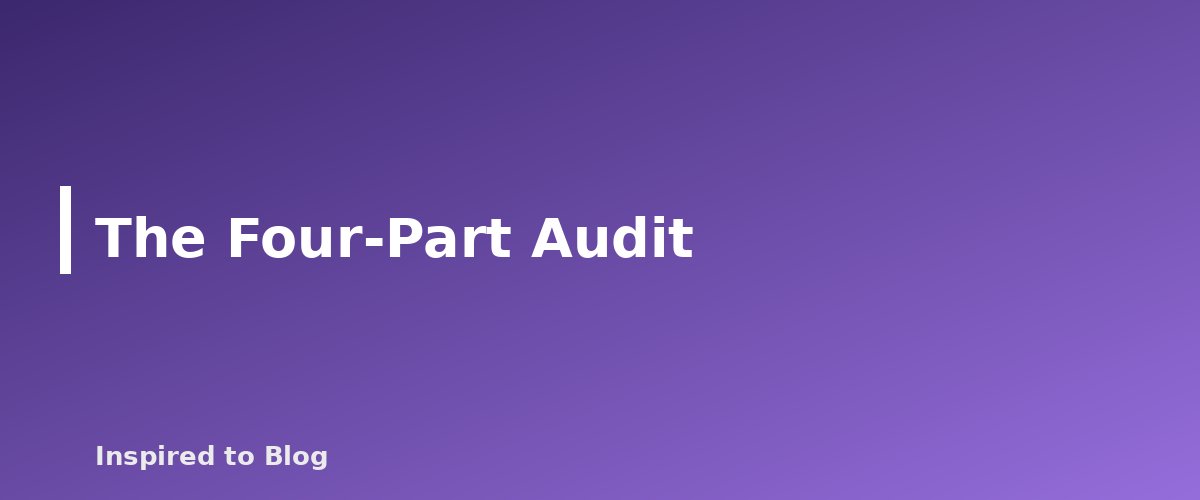 The Four-Part Audit - banner for Auditing AI-Written Alt Text for Accuracy and Length