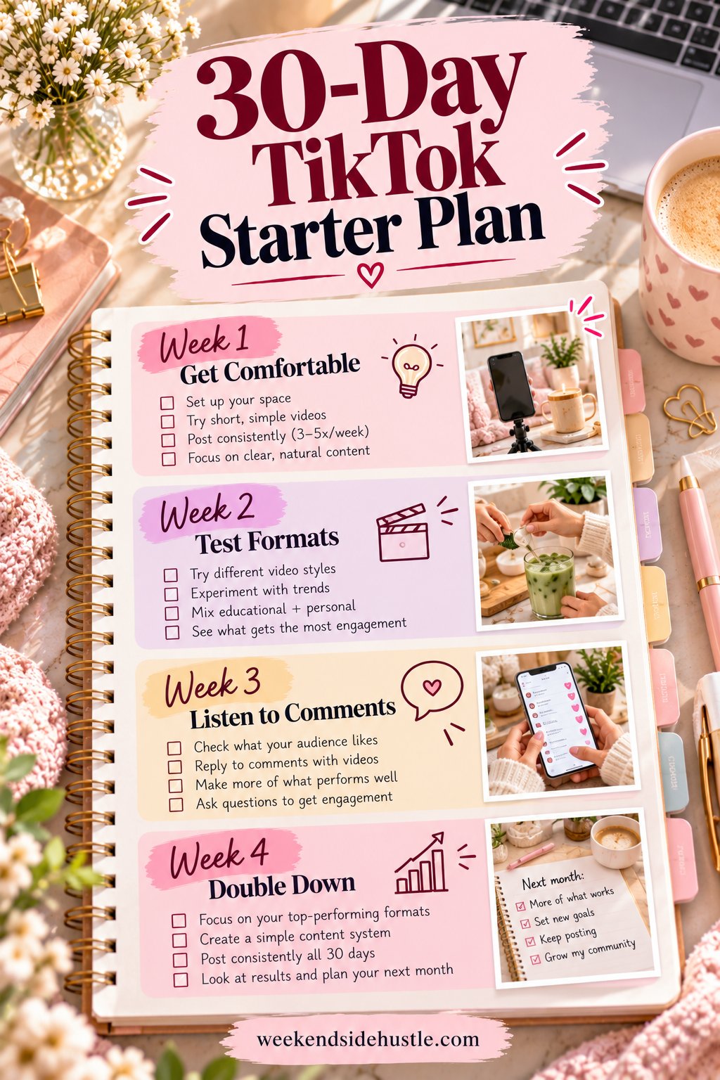 30-day TikTok starter plan