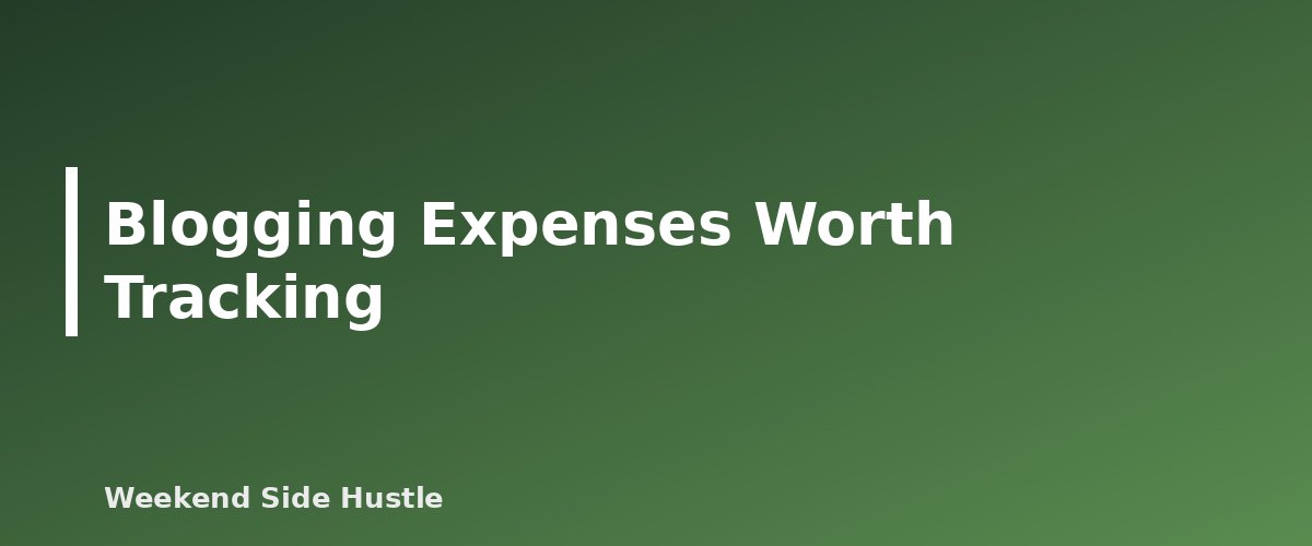 Blogging Expenses Worth Tracking - illustration for Blog Taxes for Beginners: What to Track From Your First Dollar