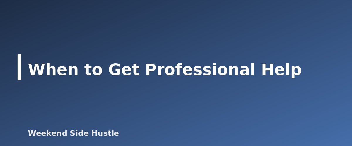 When to Get Professional Help - illustration for Blog Taxes for Beginners: What to Track From Your First Dollar