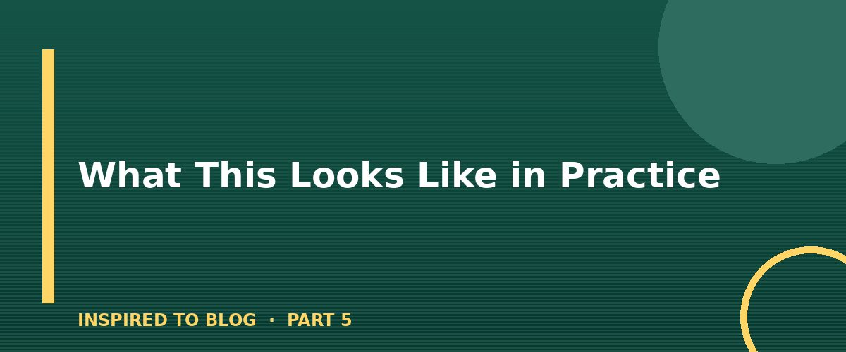 Section banner: What This Looks Like in Practice