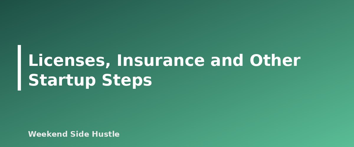 Licenses, Insurance and Other Startup Steps - section banner for Do You Need a Business License for a Side Hustle? Licenses, Permits and Registrations to Check