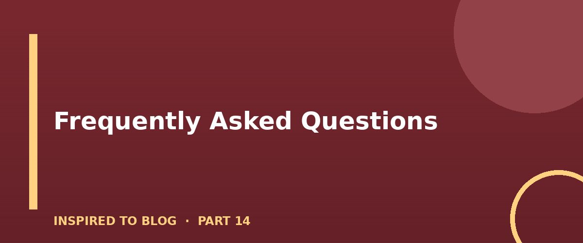 Section banner: Frequently Asked Questions