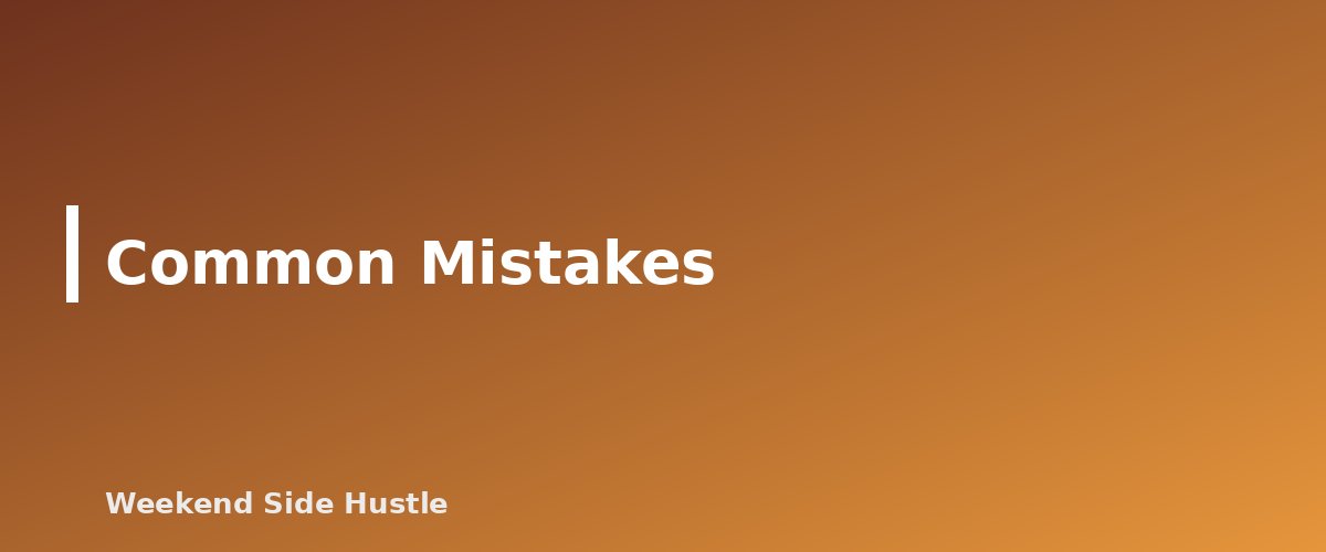 Common Mistakes - section banner for Home Office Deduction for Side Hustles
