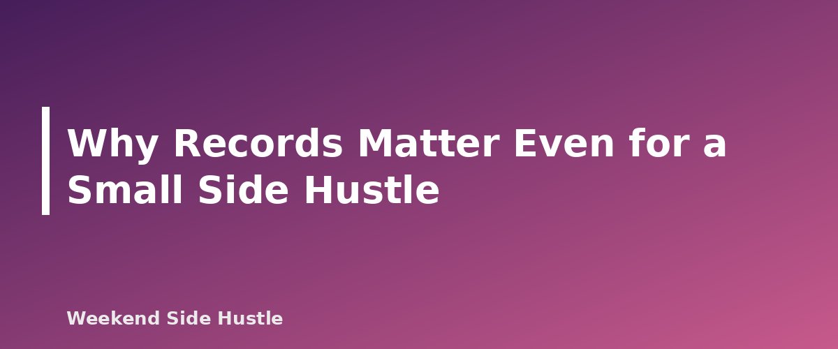 Why Records Matter Even for a Small Side Hustle - section banner for How Long to Keep Side Hustle Records