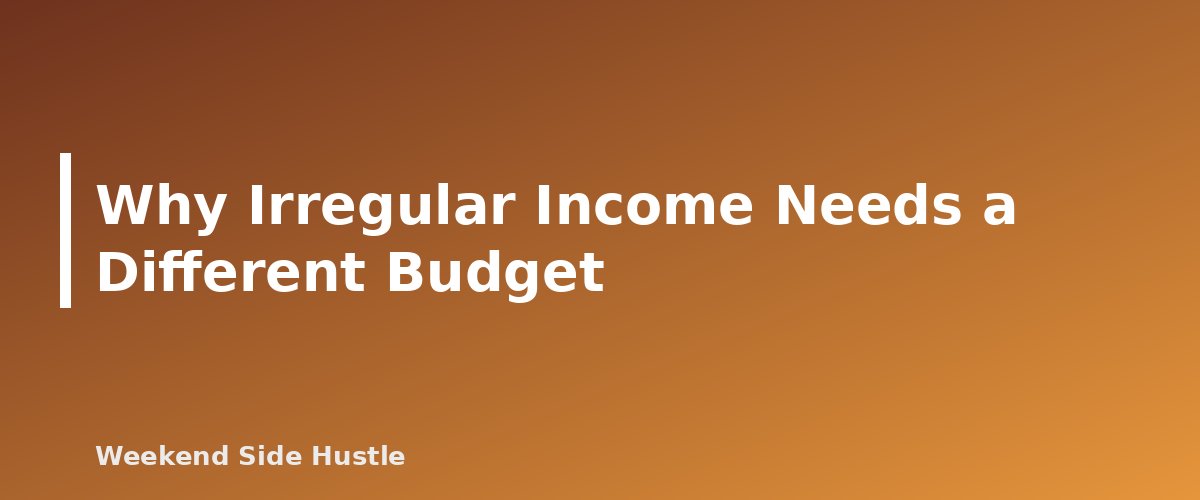 Why Irregular Income Needs a Different Budget - section banner for How to Budget Irregular Side Hustle Income