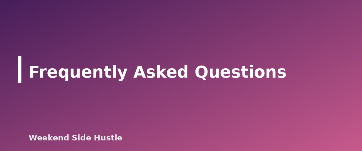 Frequently Asked Questions - section banner for How to Fill Out Schedule C for a Side Hustle