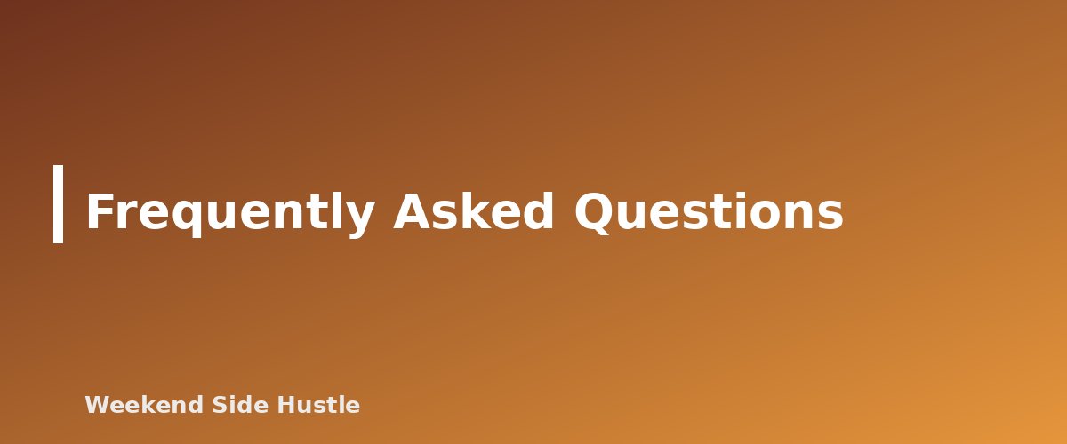 Frequently Asked Questions - section banner for How to Find Your First Clients for a Service Side Hustle