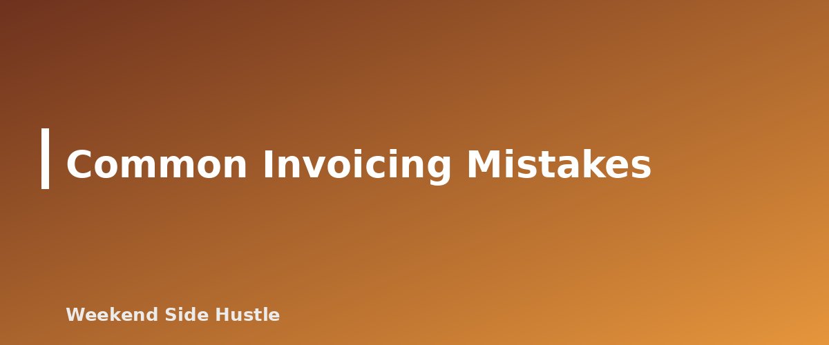 Common Invoicing Mistakes - section banner for How to Invoice Clients for Your Side Hustle and Get Paid on Time