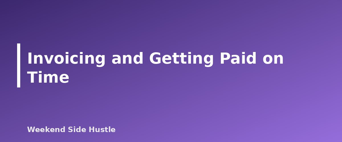 Invoicing and Getting Paid on Time - section banner for How to Track Side Hustle Income and Expenses
