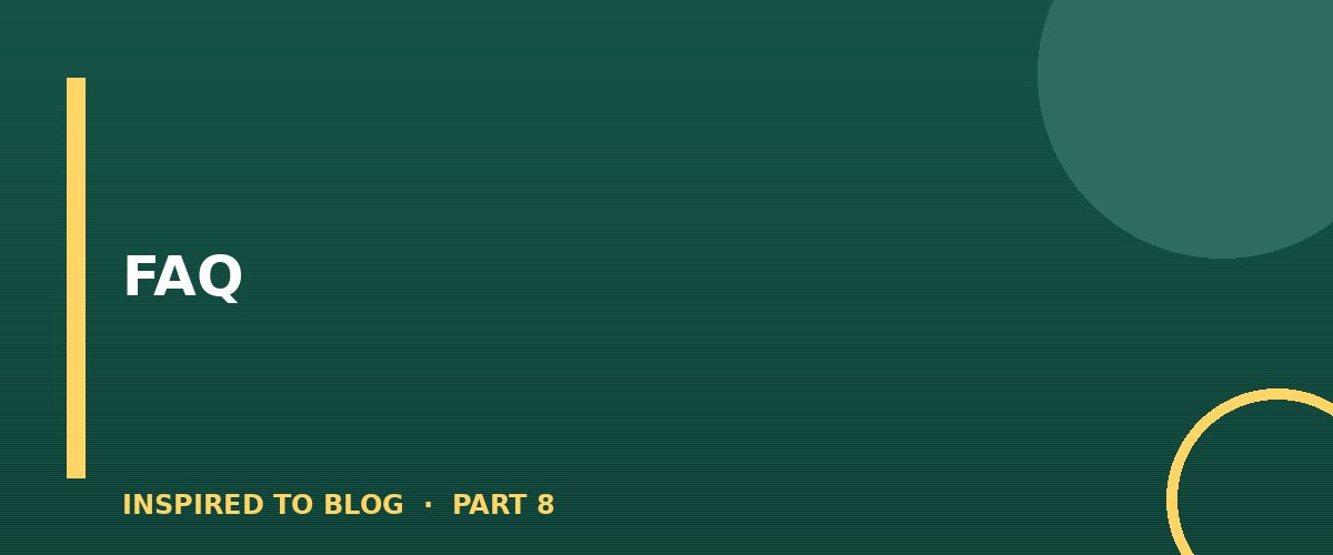 Section banner: FAQ