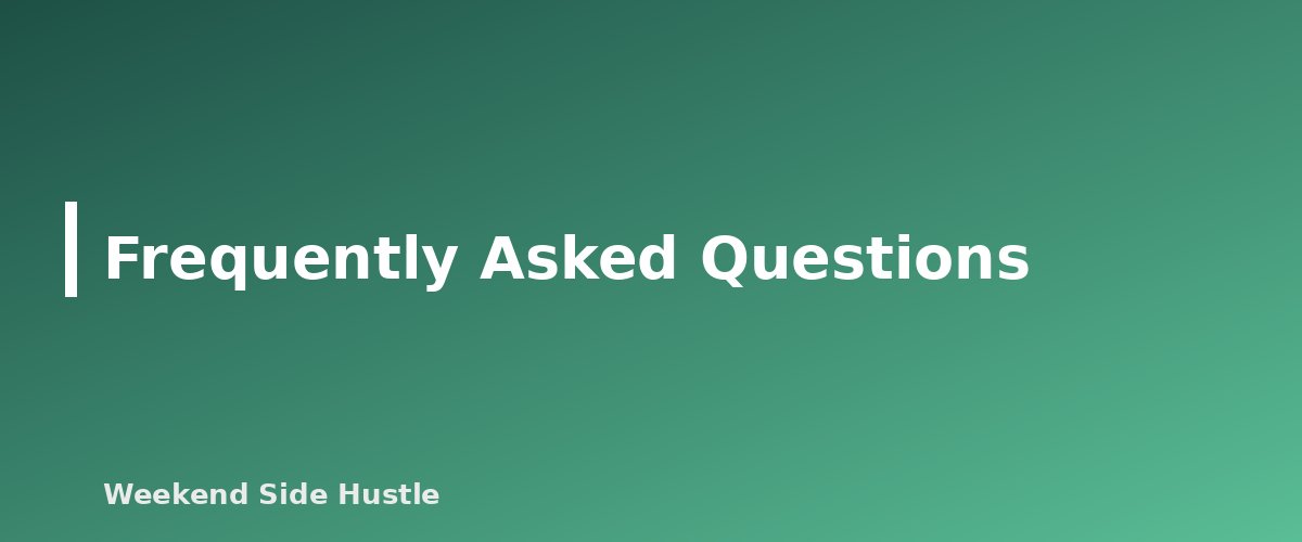 Frequently Asked Questions - section banner for Insurance for Side Hustles