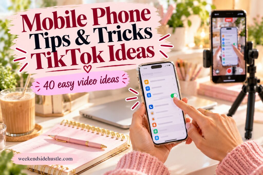 40 Mobile Phone Tips and Tricks TikTok Content Ideas