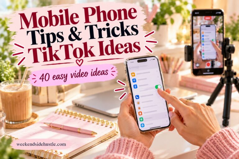 40 Mobile Phone Tips and Tricks TikTok Content Ideas