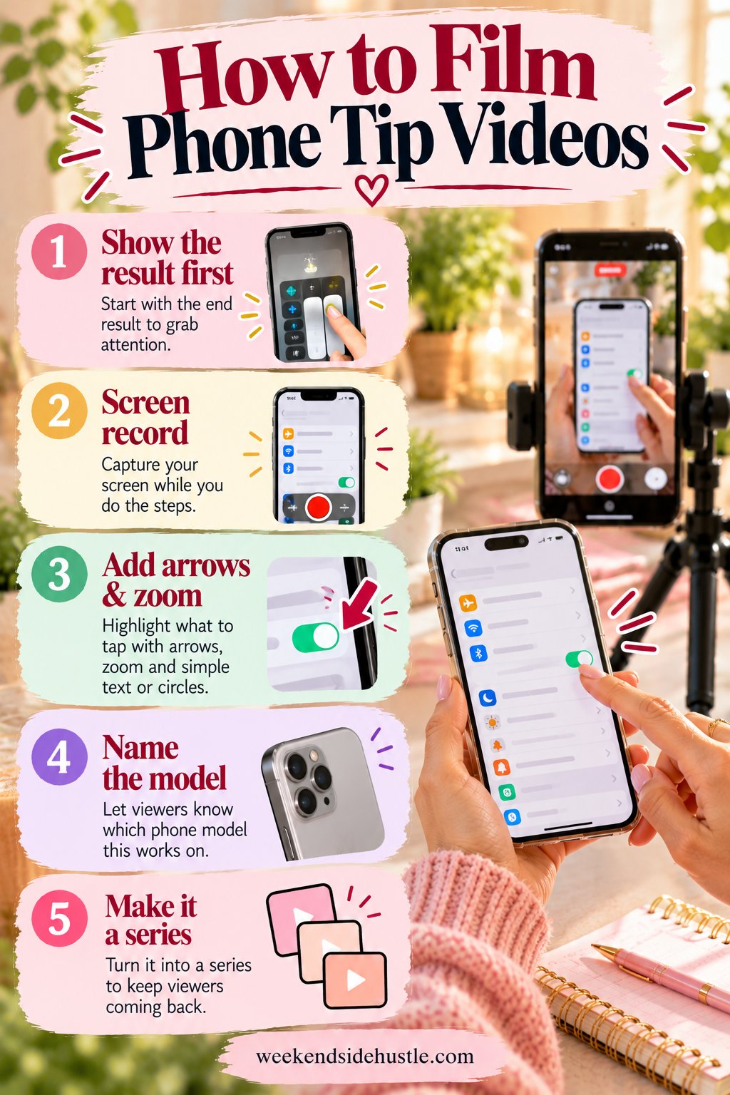 How to film phone tip videos