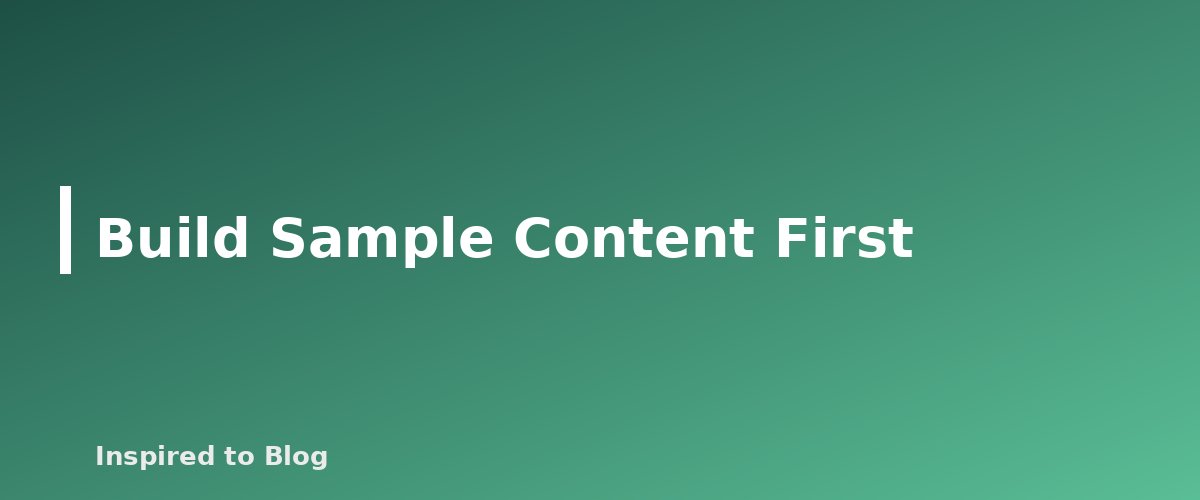 Build Sample Content First - illustration for How to Pitch Brands as a UGC Creator Without a Following