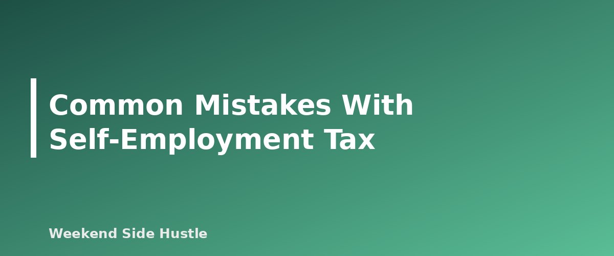 Common Mistakes With Self-Employment Tax - section banner for Self-Employment Tax for Side Hustles