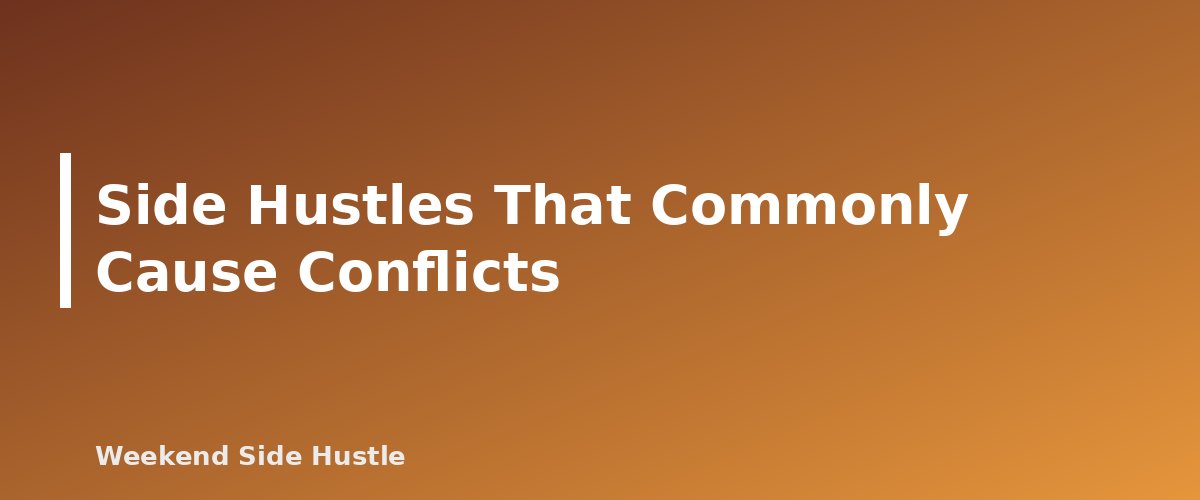 Side Hustles That Commonly Cause Conflicts - section banner for Side Hustle and Your Day Job