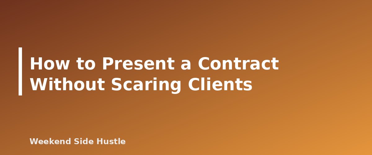 How to Present a Contract Without Scaring Clients - section banner for Side Hustle Client Contracts