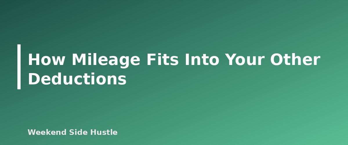 How Mileage Fits Into Your Other Deductions - section banner for Side Hustle Mileage Deduction 2026