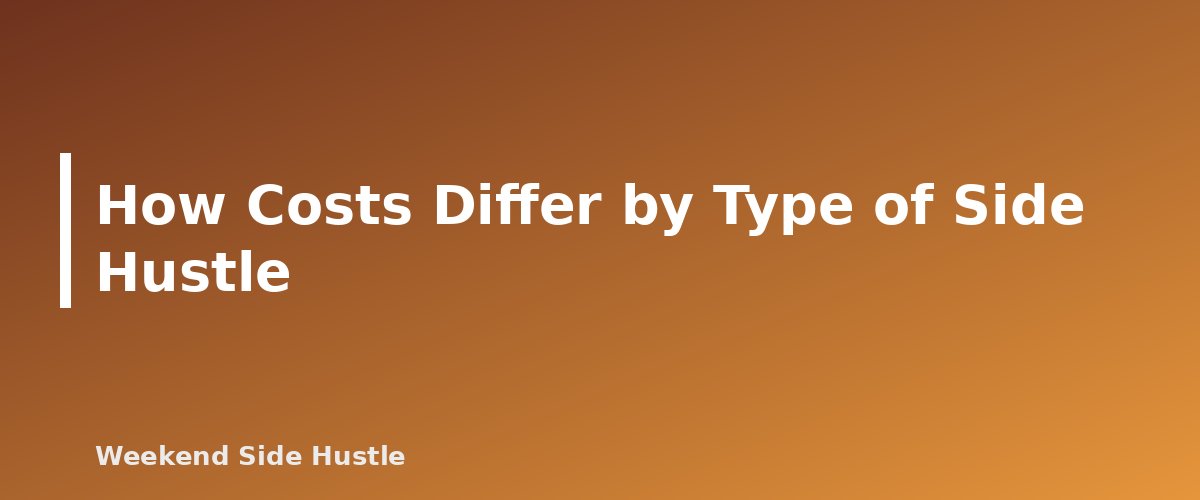 How Costs Differ by Type of Side Hustle - section banner for Side Hustle Startup Costs