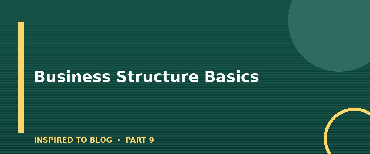 Section banner: Business Structure Basics
