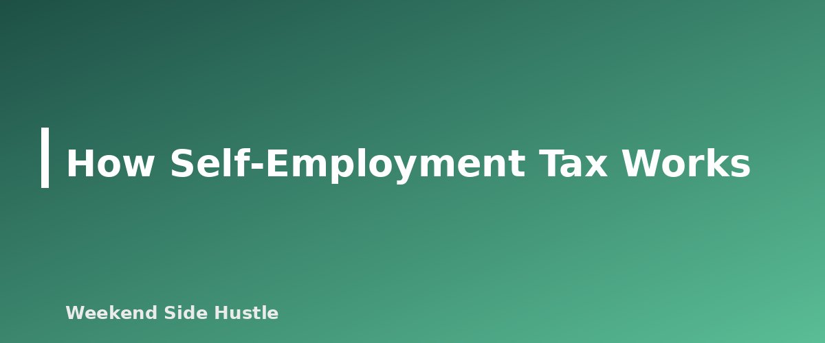 How Self-Employment Tax Works - section banner for Side Hustles and Social Security