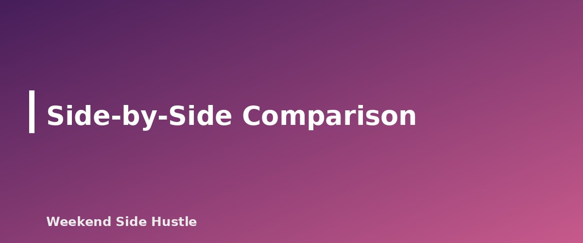 Side-by-Side Comparison - section banner for Sole Proprietor vs LLC for a Side Hustle
