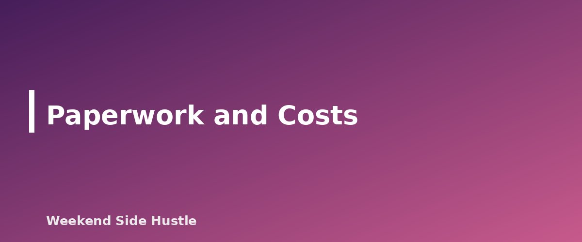 Paperwork and Costs - section banner for Solo 401(k) vs SEP IRA for Side Hustles