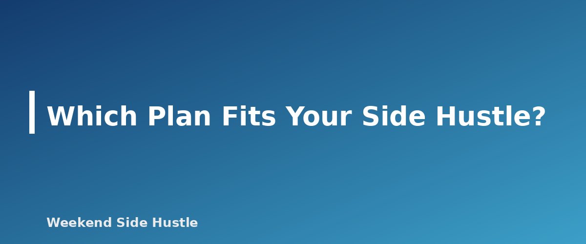 Which Plan Fits Your Side Hustle? - section banner for Solo 401(k) vs SEP IRA for Side Hustles