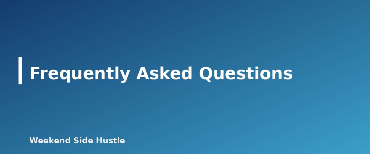 Frequently Asked Questions - section banner for When to Quit Your Job for Your Side Hustle