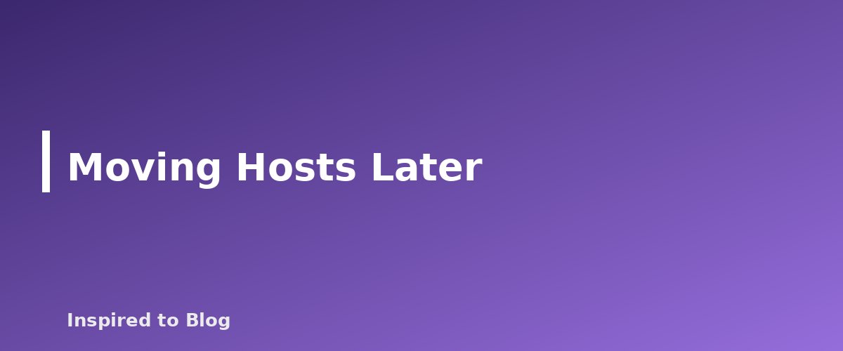 Moving Hosts Later - illustration for WordPress Hosting for New Bloggers: What to Compare Before You Buy